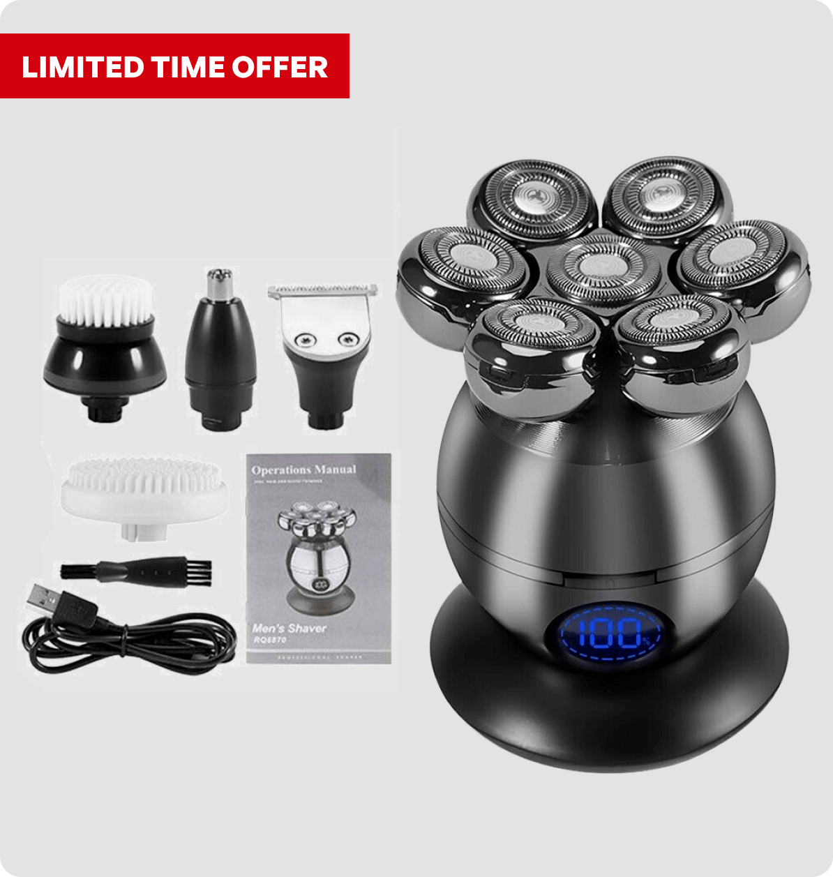 Daily Summit 7D Floating Head Shaver and 5 Piece Trim Kit