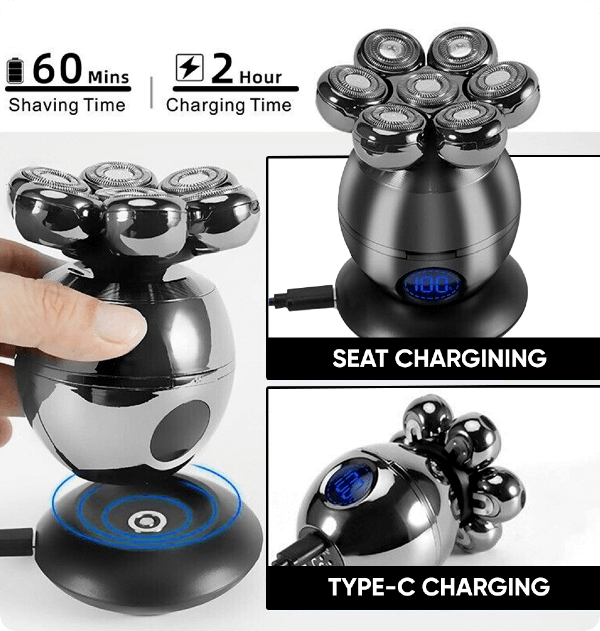 Daily Summit 7D Floating Head Shaver and 5 Piece Trim Kit