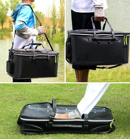 Foldable Waterproof Fishing Bucket - Live Fish Container - Summit MX Shop