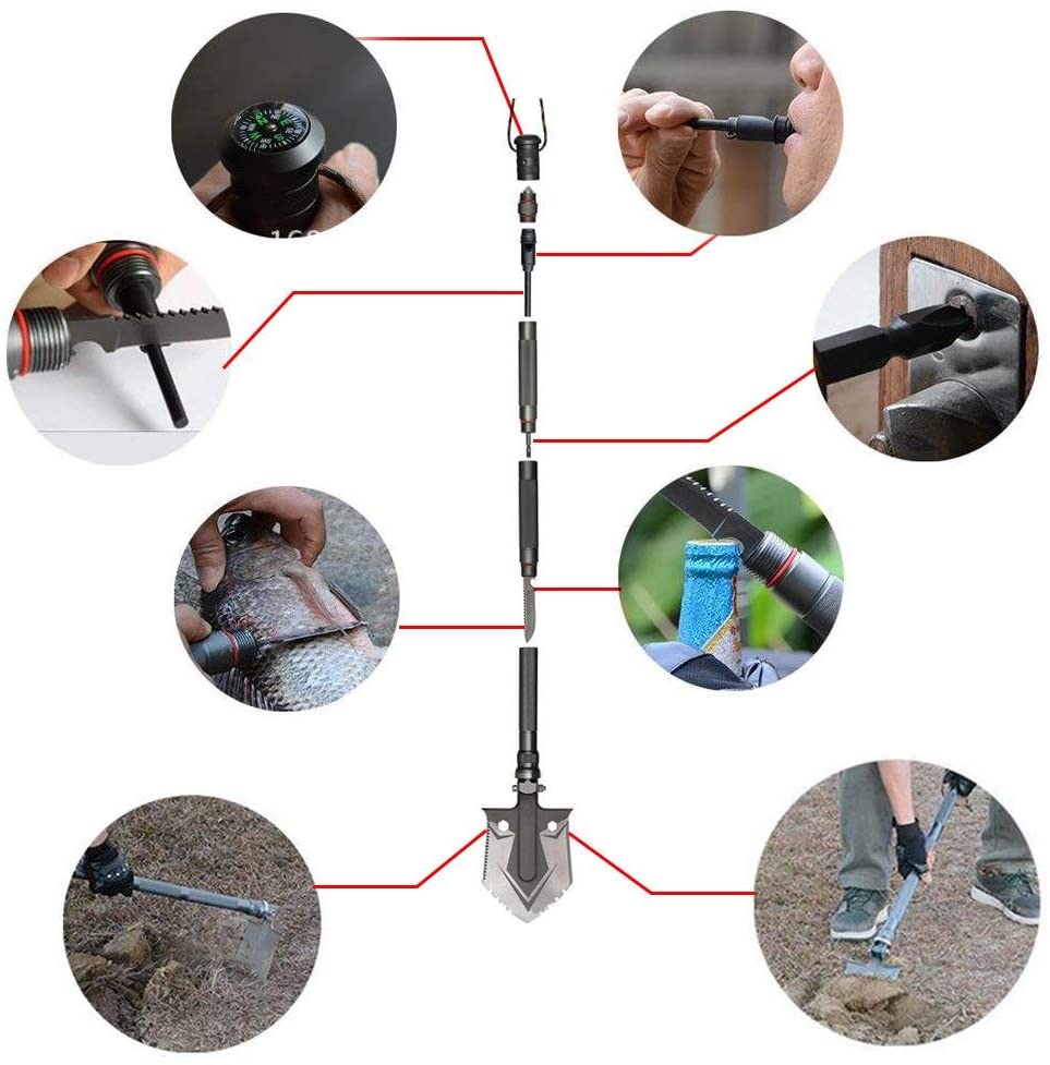 Indestructible Multi Function Survival Shovel - Summit MX Shop