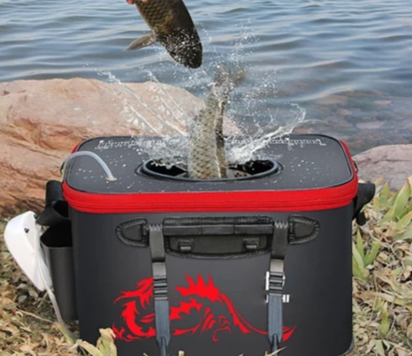 Foldable Waterproof Fishing Bucket - Live Fish Container - Summit MX Shop