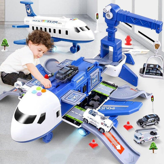Extra Large Airplane Vehicle Play Sets | Police, Construction or Fireman Toys