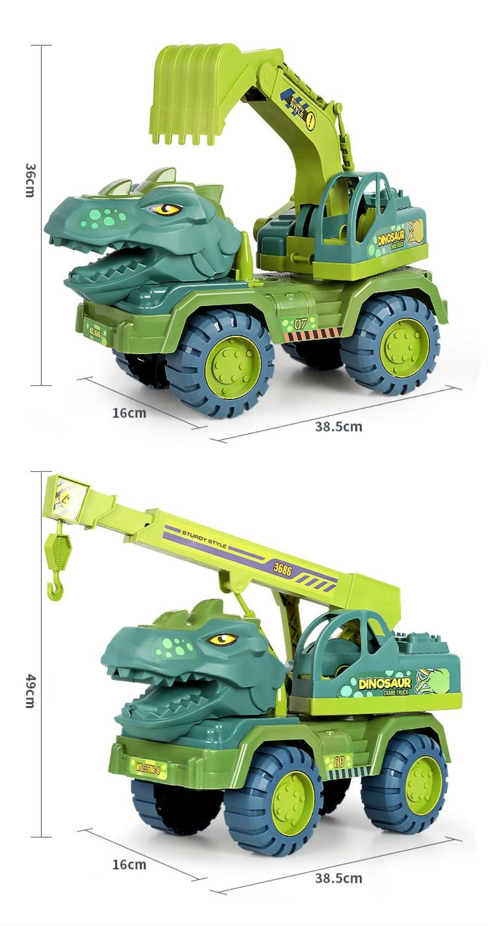 XL Dinosaur Transportation Excavator Truck (5 Options)