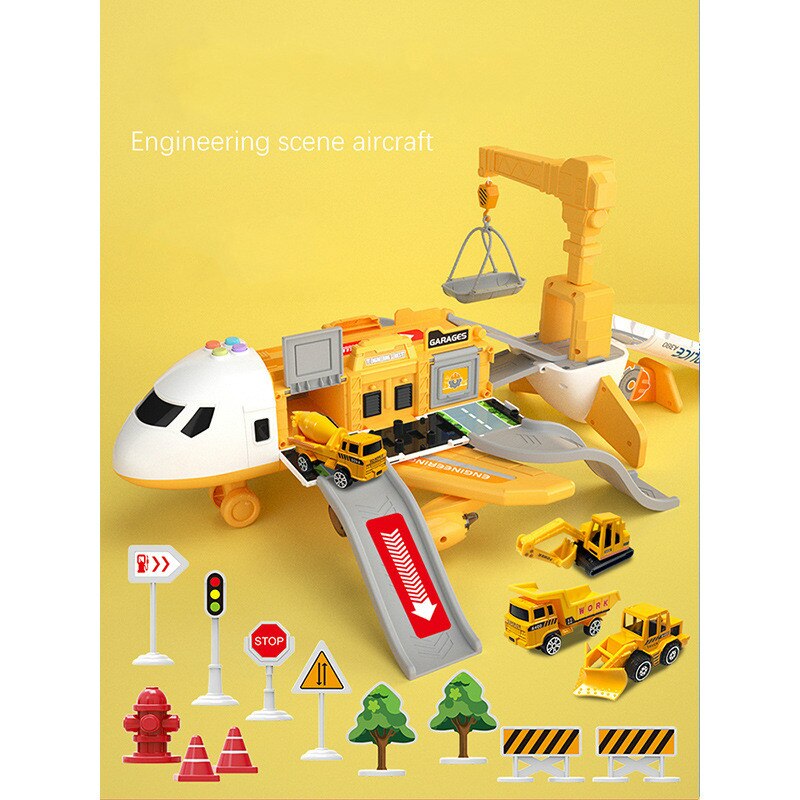Extra Large Airplane Vehicle Play Sets | Police, Construction or Fireman Toys